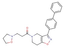 3-(4-biphenylyl)-5-[3-(2-isoxazolidinyl)propanoyl]-4,5,6,7-tetrahydroisoxazolo[4,5-c]pyridine