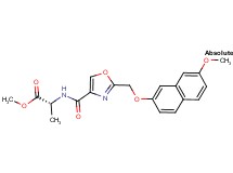 methyl N-[(2-{[(7-methoxy-2-naphthyl)oxy]methyl}-1,3-oxazol-4-yl)carbonyl]-D-alaninate