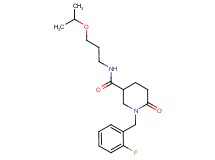 1-(2-fluorobenzyl)-N-(3-isopropoxypropyl)-6-oxo-3-piperidinecarboxamide