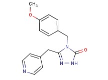4-(4-methoxybenzyl)-5-(pyridin-4-ylmethyl)-2,4-dihydro-3H-1,2,4-triazol-3-one