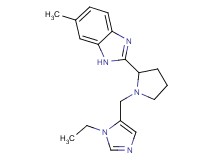 2-{1-[(1-ethyl-1H-imidazol-5-yl)methyl]-2-pyrrolidinyl}-6-methyl-1H-benzimidazole