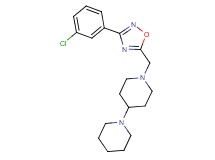 1'-{[3-(3-chlorophenyl)-1,2,4-oxadiazol-5-yl]methyl}-1,4'-bipiperidine