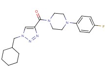 1-{[1-(cyclohexylmethyl)-1H-1,2,3-triazol-4-yl]carbonyl}-4-(4-fluorophenyl)piperazine