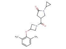 1-cyclopropyl-4-{[3-(2,6-dimethylphenoxy)-1-azetidinyl]carbonyl}-2-pyrrolidinone
