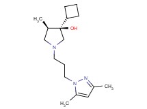 (3R*,4R*)-3-cyclobutyl-1-[3-(3,5-dimethyl-1H-pyrazol-1-yl)propyl]-4-methyl-3-pyrrolidinol