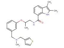 2,3-dimethyl-N-[2-(3-{[methyl(3-thienylmethyl)amino]methyl}phenoxy)propyl]-1H-indole-7-carboxamide