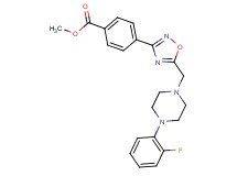 methyl 4-(5-{[4-(2-fluorophenyl)-1-piperazinyl]methyl}-1,2,4-oxadiazol-3-yl)benzoate