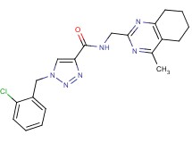 1-(2-chlorobenzyl)-N-[(4-methyl-5,6,7,8-tetrahydro-2-quinazolinyl)methyl]-1H-1,2,3-triazole-4-carboxamide