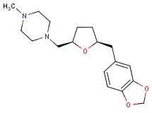 1-{[(2R*,5S*)-5-(1,3-benzodioxol-5-ylmethyl)tetrahydrofuran-2-yl]methyl}-4-methylpiperazine