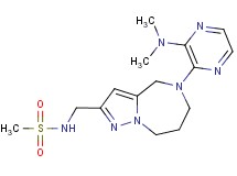 N-({5-[3-(dimethylamino)pyrazin-2-yl]-5,6,7,8-tetrahydro-4H-pyrazolo[1,5-a][1,4]diazepin-2-yl}methyl)methanesulfonamide