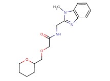 N-[(1-methyl-1H-benzimidazol-2-yl)methyl]-2-(tetrahydro-2H-pyran-2-ylmethoxy)acetamide
