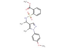 methyl 2-[({1-[1-(4-methoxyphenyl)-5-methyl-1H-pyrazol-4-yl]ethyl}amino)sulfonyl]benzoate