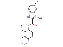 3,5-dimethyl-2-({2-[2-(2-pyridinyl)ethyl]-1-piperidinyl}carbonyl)-1H-indole