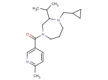 1-(cyclopropylmethyl)-2-isopropyl-4-[(6-methyl-3-pyridinyl)carbonyl]-1,4-diazepane