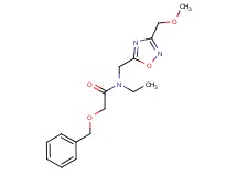 2-(benzyloxy)-N-ethyl-N-{[3-(methoxymethyl)-1,2,4-oxadiazol-5-yl]methyl}acetamide