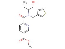 methyl 6-{[[1-(hydroxymethyl)propyl](3-thienylmethyl)amino]carbonyl}nicotinate