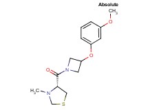 (4R)-4-{[3-(3-methoxyphenoxy)-1-azetidinyl]carbonyl}-3-methyl-1,3-thiazolidine