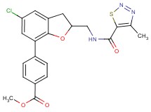 methyl 4-[5-chloro-2-({[(4-methyl-1,2,3-thiadiazol-5-yl)carbonyl]amino}methyl)-2,3-dihydro-1-benzofuran-7-yl]benzoate