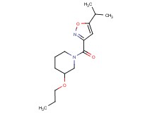1-[(5-isopropyl-3-isoxazolyl)carbonyl]-3-propoxypiperidine