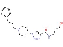 N-(3-hydroxypropyl)-1-[1-(3-phenylpropyl)-4-piperidinyl]-1H-1,2,3-triazole-4-carboxamide