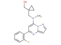 (1-{[[5-(2-fluorophenyl)pyrazolo[1,5-a]pyrimidin-7-yl](methyl)amino]methyl}cyclopropyl)methanol