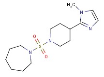 1-{[4-(1-methyl-1H-imidazol-2-yl)-1-piperidinyl]sulfonyl}azepane