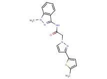 N-(1-methyl-1H-indazol-3-yl)-2-[3-(5-methyl-2-thienyl)-1H-pyrazol-1-yl]acetamide