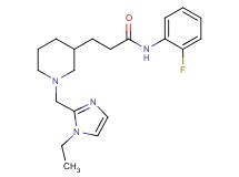 3-{1-[(1-ethyl-1H-imidazol-2-yl)methyl]-3-piperidinyl}-N-(2-fluorophenyl)propanamide