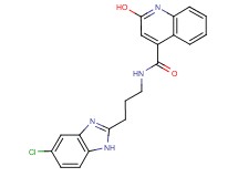 N-[3-(5-chloro-1H-benzimidazol-2-yl)propyl]-2-hydroxy-4-quinolinecarboxamide