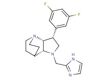 (3R*,3aR*,7aR*)-3-(3,5-difluorophenyl)-1-(1H-imidazol-2-ylmethyl)octahydro-4,7-ethanopyrrolo[3,2-b]pyridine