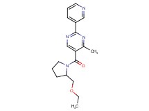 5-{[2-(ethoxymethyl)pyrrolidin-1-yl]carbonyl}-4-methyl-2-pyridin-3-ylpyrimidine