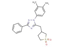 1-(3,4-dimethylphenyl)-5-[(1,1-dioxidotetrahydro-3-thienyl)methyl]-3-phenyl-1H-1,2,4-triazole
