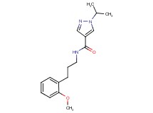 1-isopropyl-N-[3-(2-methoxyphenyl)propyl]-1H-pyrazole-4-carboxamide