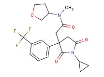 2-{1-cyclopropyl-2,5-dioxo-3-[3-(trifluoromethyl)phenyl]-3-pyrrolidinyl}-N-methyl-N-(tetrahydro-3-furanyl)acetamide