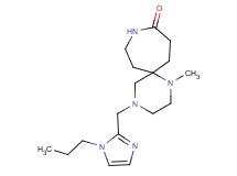 1-methyl-4-[(1-propyl-1H-imidazol-2-yl)methyl]-1,4,9-triazaspiro[5.6]dodecan-10-one
