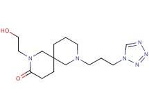 2-(2-hydroxyethyl)-8-[3-(1H-tetrazol-1-yl)propyl]-2,8-diazaspiro[5.5]undecan-3-one