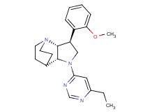 (2R*,3S*,6R*)-5-(6-ethyl-4-pyrimidinyl)-3-(2-methoxyphenyl)-1,5-diazatricyclo[5.2.2.0~2,6~]undecane