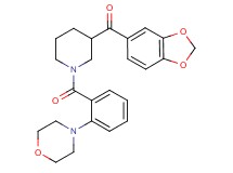 1,3-benzodioxol-5-yl{1-[2-(4-morpholinyl)benzoyl]-3-piperidinyl}methanone