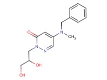 5-[benzyl(methyl)amino]-2-(2,3-dihydroxypropyl)-3(2H)-pyridazinone