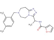 N-{1-[7-(2,4-dimethylbenzyl)-6,7,8,9-tetrahydro-5H-[1,2,4]triazolo[4,3-d][1,4]diazepin-3-yl]ethyl}-2-furamide