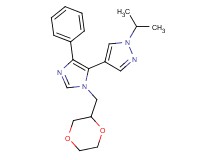 4-[1-(1,4-dioxan-2-ylmethyl)-4-phenyl-1H-imidazol-5-yl]-1-isopropyl-1H-pyrazole