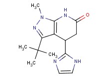 3-tert-butyl-4-(1H-imidazol-2-yl)-1-methyl-1,4,5,7-tetrahydro-6H-pyrazolo[3,4-b]pyridin-6-one
