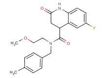 6-fluoro-N-(2-methoxyethyl)-N-(4-methylbenzyl)-2-oxo-1,2,3,4-tetrahydro-4-quinolinecarboxamide