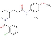 3-[1-(2-chlorobenzoyl)-3-piperidinyl]-N-(4-methoxy-2-methylphenyl)propanamide