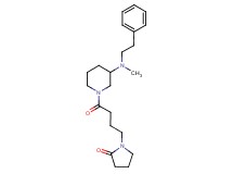 1-(4-{3-[methyl(2-phenylethyl)amino]-1-piperidinyl}-4-oxobutyl)-2-pyrrolidinone