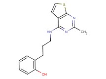 2-{3-[(2-methylthieno[2,3-d]pyrimidin-4-yl)amino]propyl}phenol