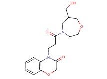 4-{3-[6-(hydroxymethyl)-1,4-oxazepan-4-yl]-3-oxopropyl}-2H-1,4-benzoxazin-3(4H)-one