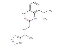 N-(2-isopropyl-6-methylphenyl)-2-{[1-(1H-tetrazol-5-yl)ethyl]amino}acetamide