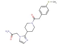 2-[2-(1-{[4-(methylthio)phenyl]acetyl}-4-piperidinyl)-1H-imidazol-1-yl]acetamide