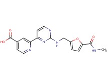 2-{2-[({5-[(methylamino)carbonyl]-2-furyl}methyl)amino]pyrimidin-4-yl}isonicotinic acid